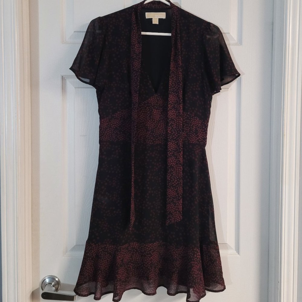 Michael Kors Mesh Dress with Tiny Detail Stars Prints